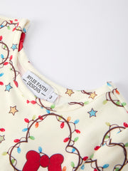 Cute Christmas Decor Dress: Colorful String of Lights