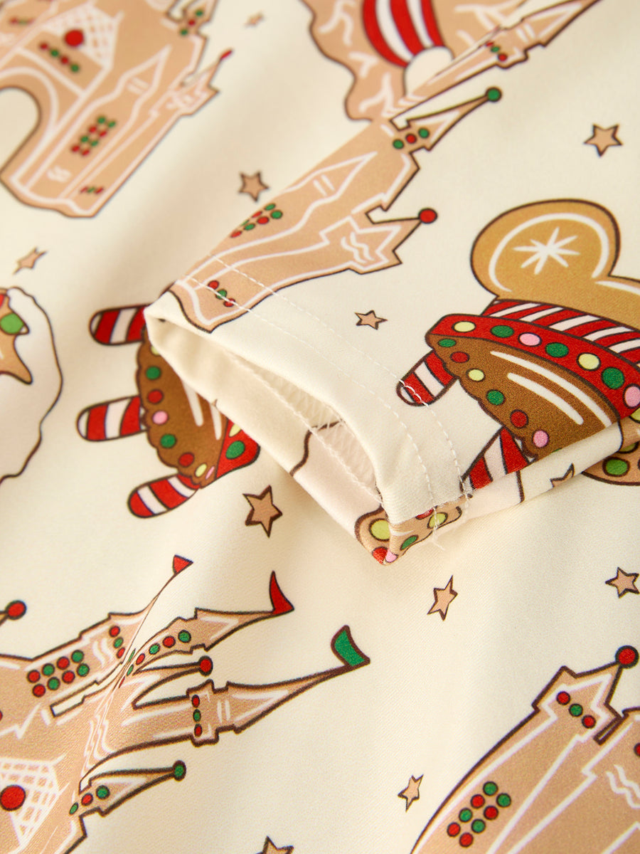 Christmas Candy and Gingerbread Girl Dress: Joyful Holiday Theme