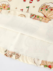 Christmas Candy and Gingerbread Girl Dress: Joyful Holiday Theme