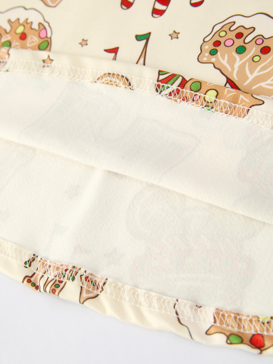 Christmas Candy and Gingerbread Girl Dress: Joyful Holiday Theme
