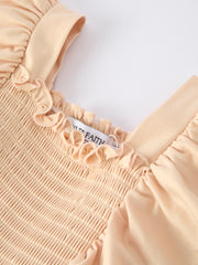Fall Bohemian Style Toddler Girl Dress with Ruffles