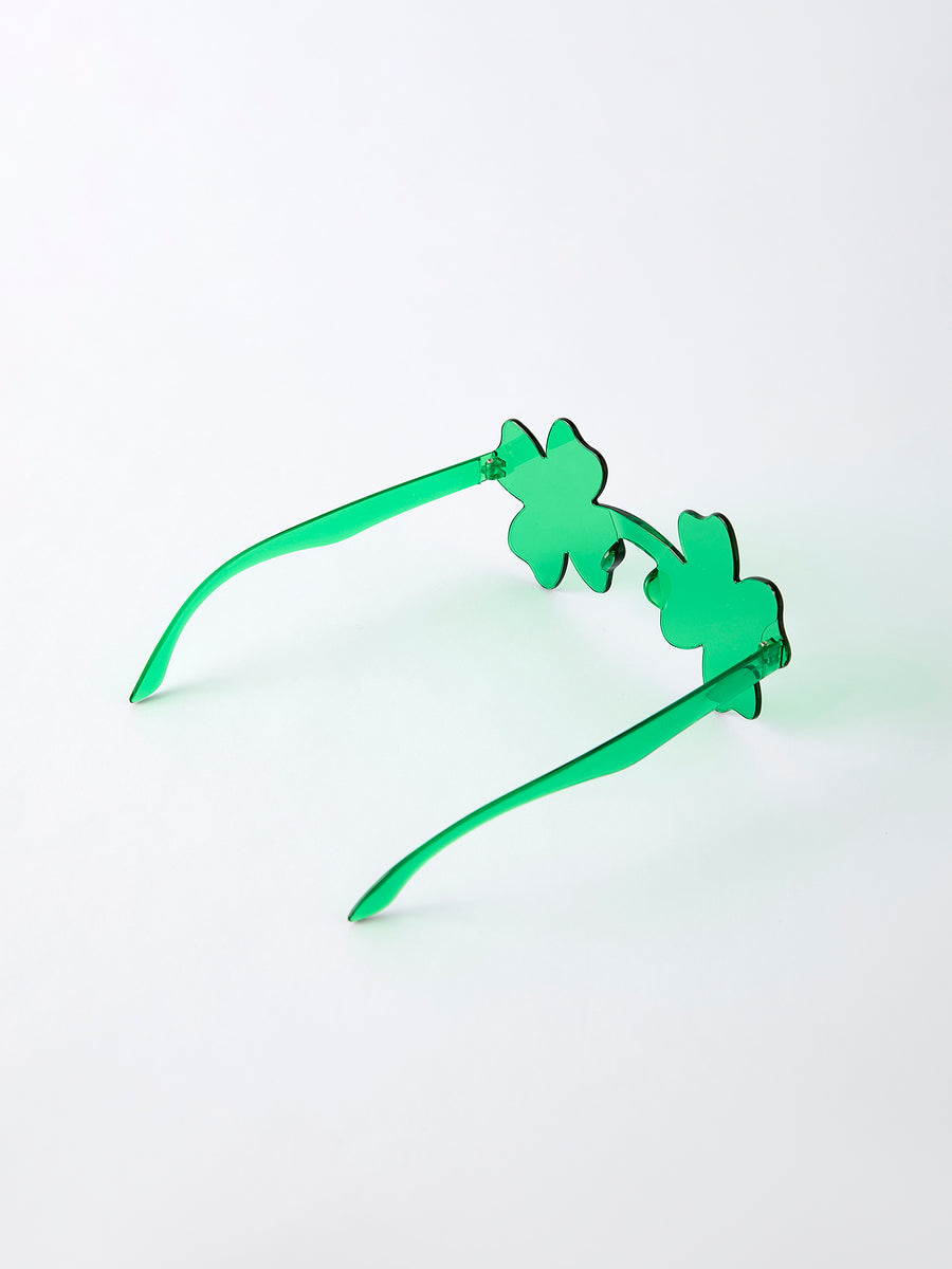 Green Shamrock Shaped Sunglasses for St. Patrick’s Day