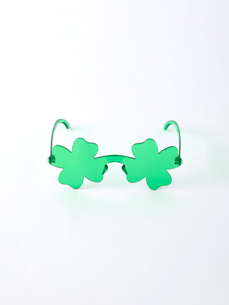 Green Shamrock Shaped Sunglasses for St. Patrick’s Day
