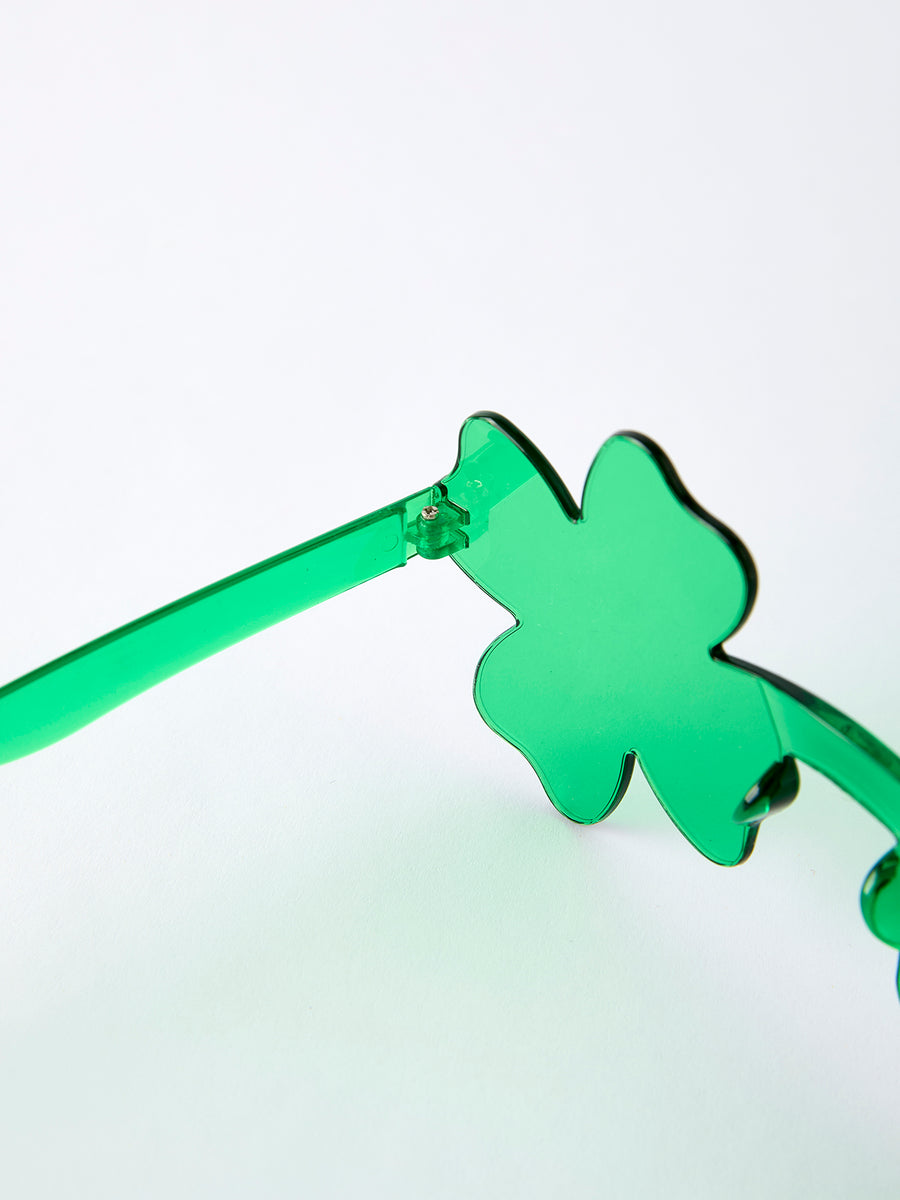 Green Shamrock Shaped Sunglasses for St. Patrick’s Day