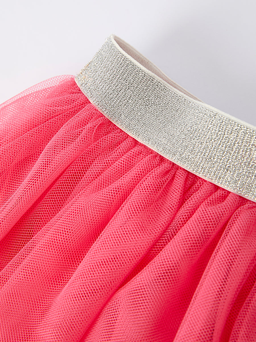 Christmas Candy Cane & Bow Sequin Tutu Skirt for Girls