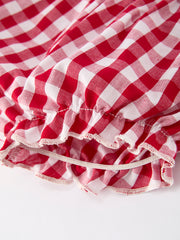 Baby Girls Bloomers Romper Set – Dog Baseball Smocking Embroidery Outfit