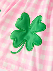 St. Patrick's Day Shamrock Top and Bell Bottom Pants Girls Set