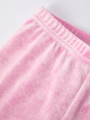 Toddler Girls Christmas Outfit – Pink Merry Bright Top and Bell Pants