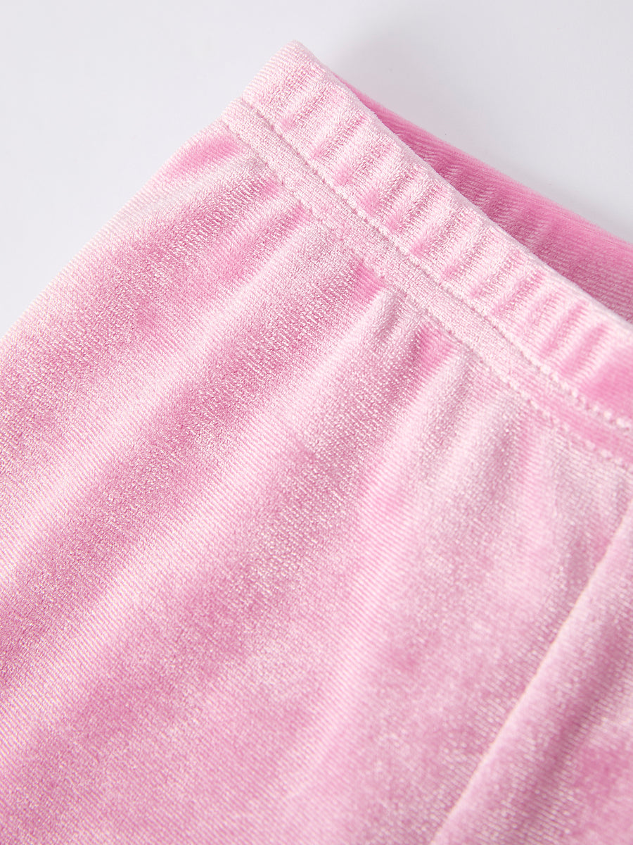 Toddler Girls Christmas Outfit – Pink Merry Bright Top and Bell Pants