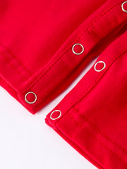 Valentine's Day "BE ❤ MINE" Embroidered Boy's Romper