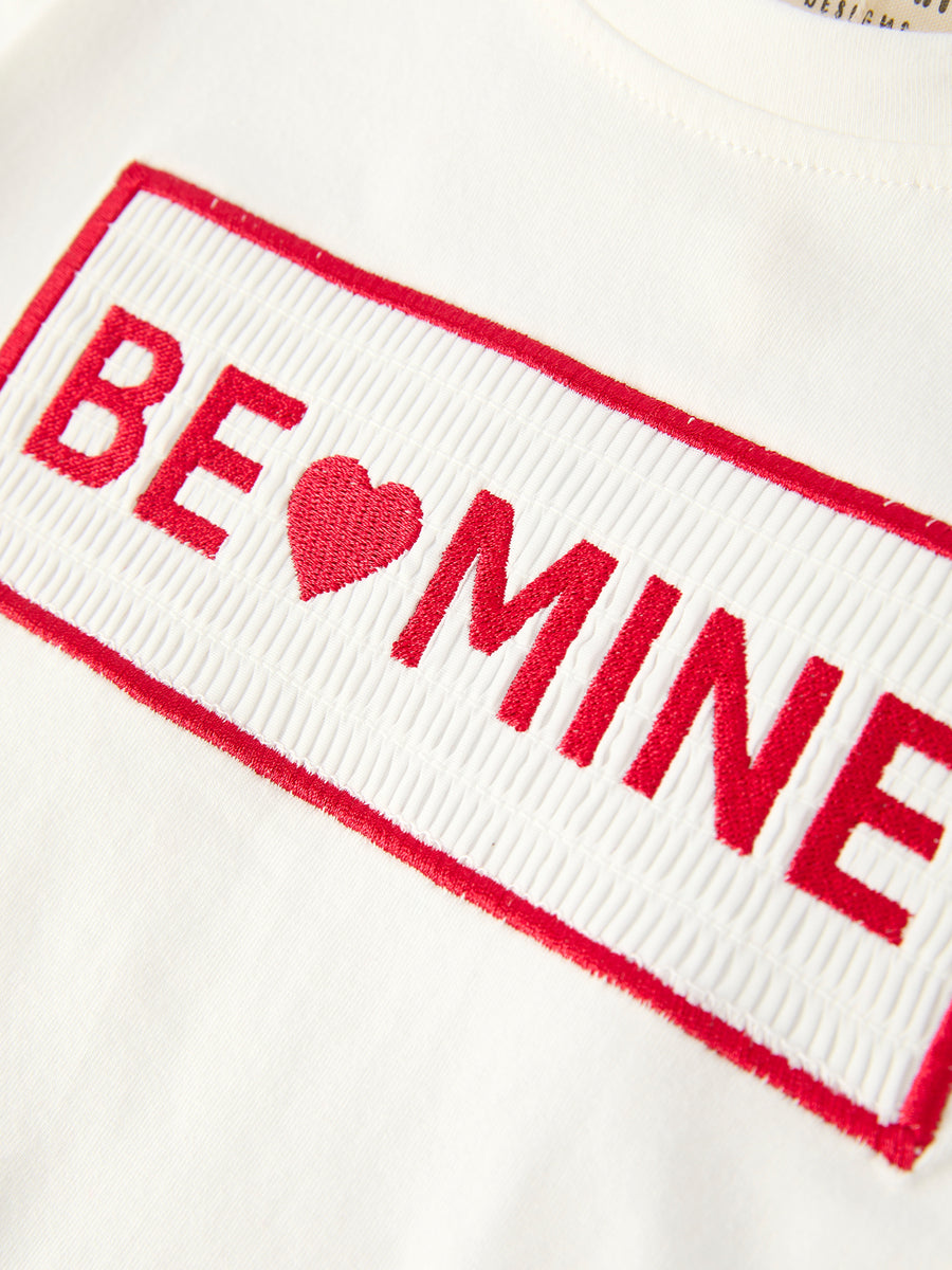 Valentine's Day "BE ❤ MINE" Embroidered Boy's Set