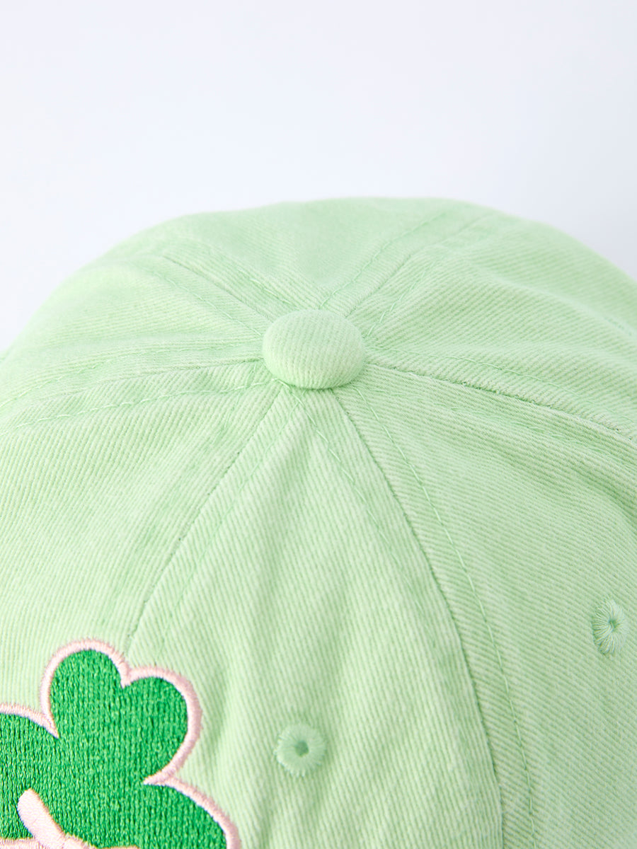 St. Patrick's Day Shamrock Embroidery Hat For Girls