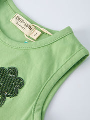 St. Patrick's Day Lucky Charm Green Tutu Skirt Set
