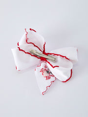 Crab Embroidered Girls Hairpin 4 Inches