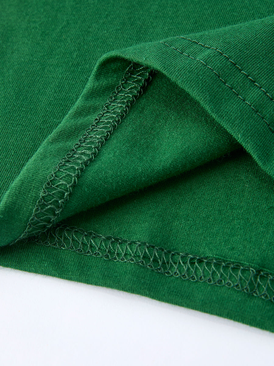 Boys St. Patrick’s Day Shamrock Puppy Smocked Plaid Set