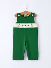 Boys St. Patrick’s Day Shamrock Puppy Smocked Romper