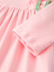 Girls St. Patrick’s Day Shamrock Applique Ruffle Girls Dress