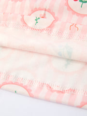 Spring Pink Floral Bow Smocked Girl Dress