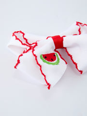 Watermelon Embroidered Girls Hairpin 4.3 Inches