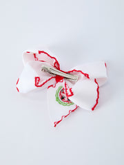 Watermelon Embroidered Girls Hairpin 4.3 Inches