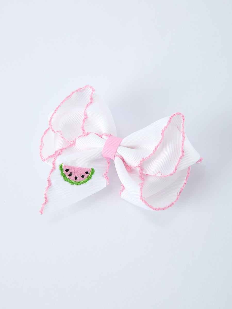 Watermelon Embroidered Girls Hairpin 4.3 Inches