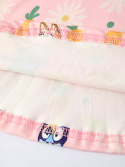 Easter Character Print Short-sleeved Dress