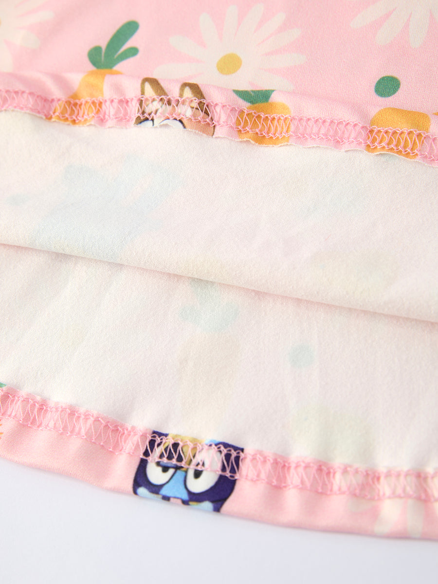 Easter Character Print Short-sleeved Dress