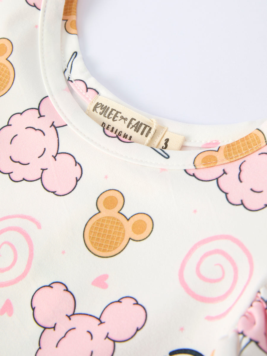 Characters and Lollipop Print Girls Dress
