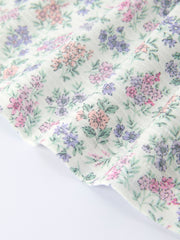 PREORDER Purple Floral Smocked Embroidery Baby Girls Bloomers Set