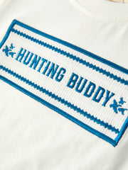 Camouflage "HUNTING BUDDY" Smocking Embroidery Boys Outfit