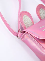 Spring Bunny Ear Pink Girl Crossbody Bag