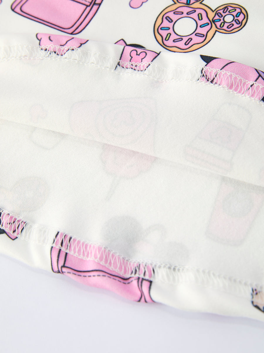 Magical Pink Character Camera Print Girls Twirl Dress