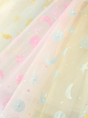 Pastel Rainbow Sequin Tulle Party Girls Dress