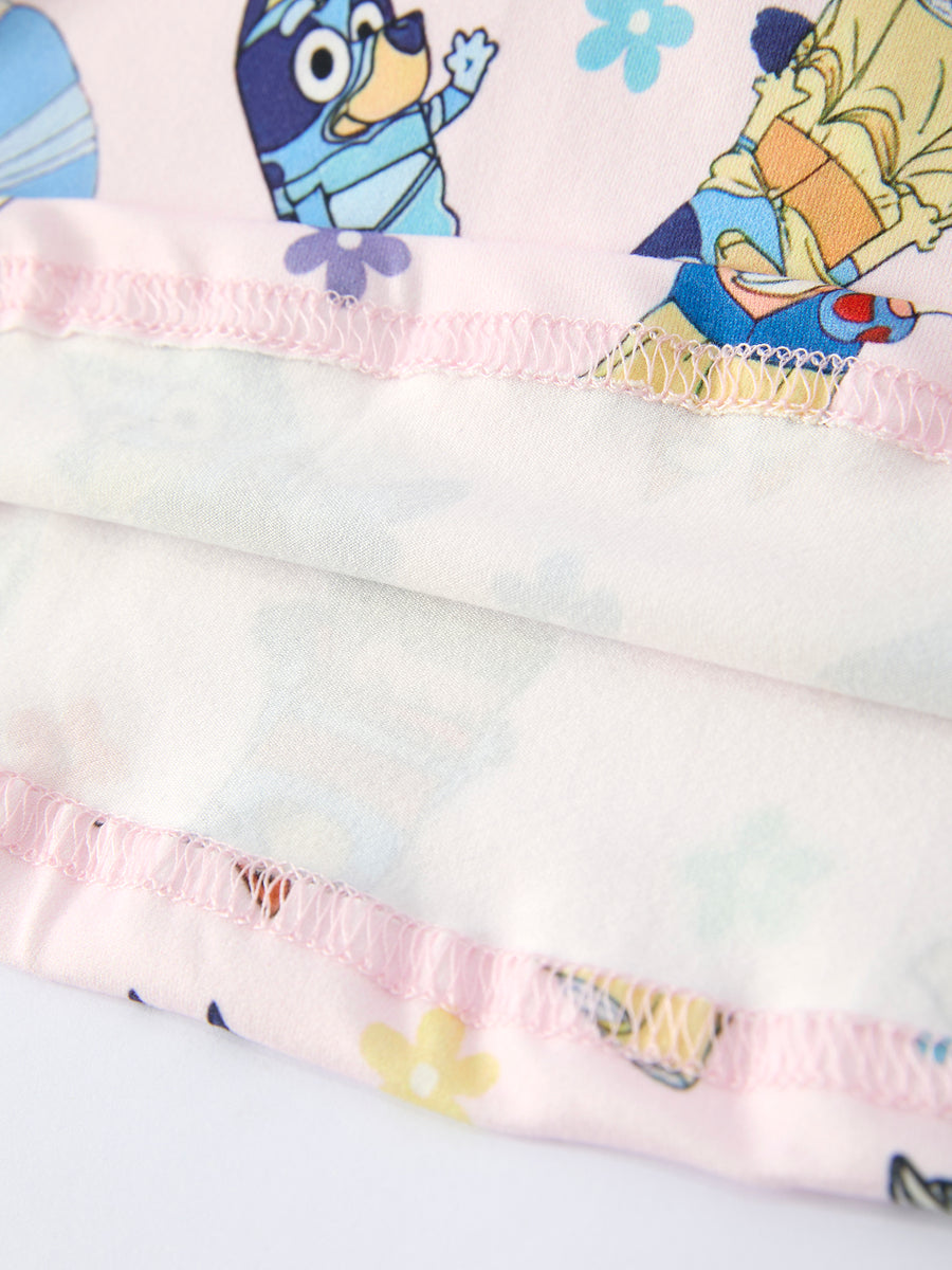 Spring Playful Character Print Girl Dress