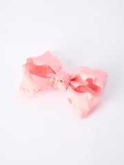 Ruffle Bow Girl Hair Clips 3.5 Inches-Multiple Colors Available