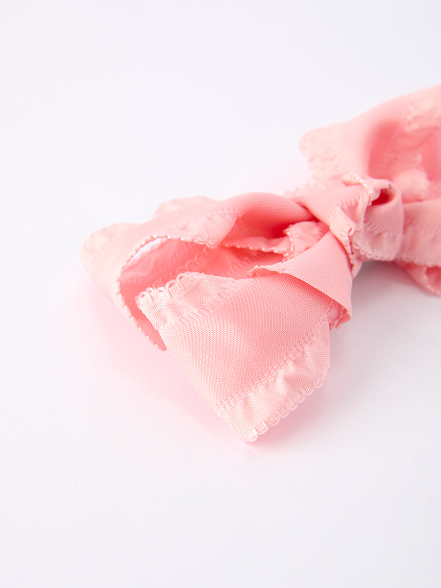 Ruffle Bow Girl Hair Clips 3.5 Inches-Multiple Colors Available