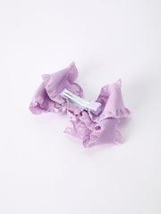 Ruffle Bow Girl Hair Clips 3.5 Inches-Multiple Colors Available
