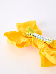 Ruffle Bow Girl Hair Clips 3.5 Inches-Multiple Colors Available