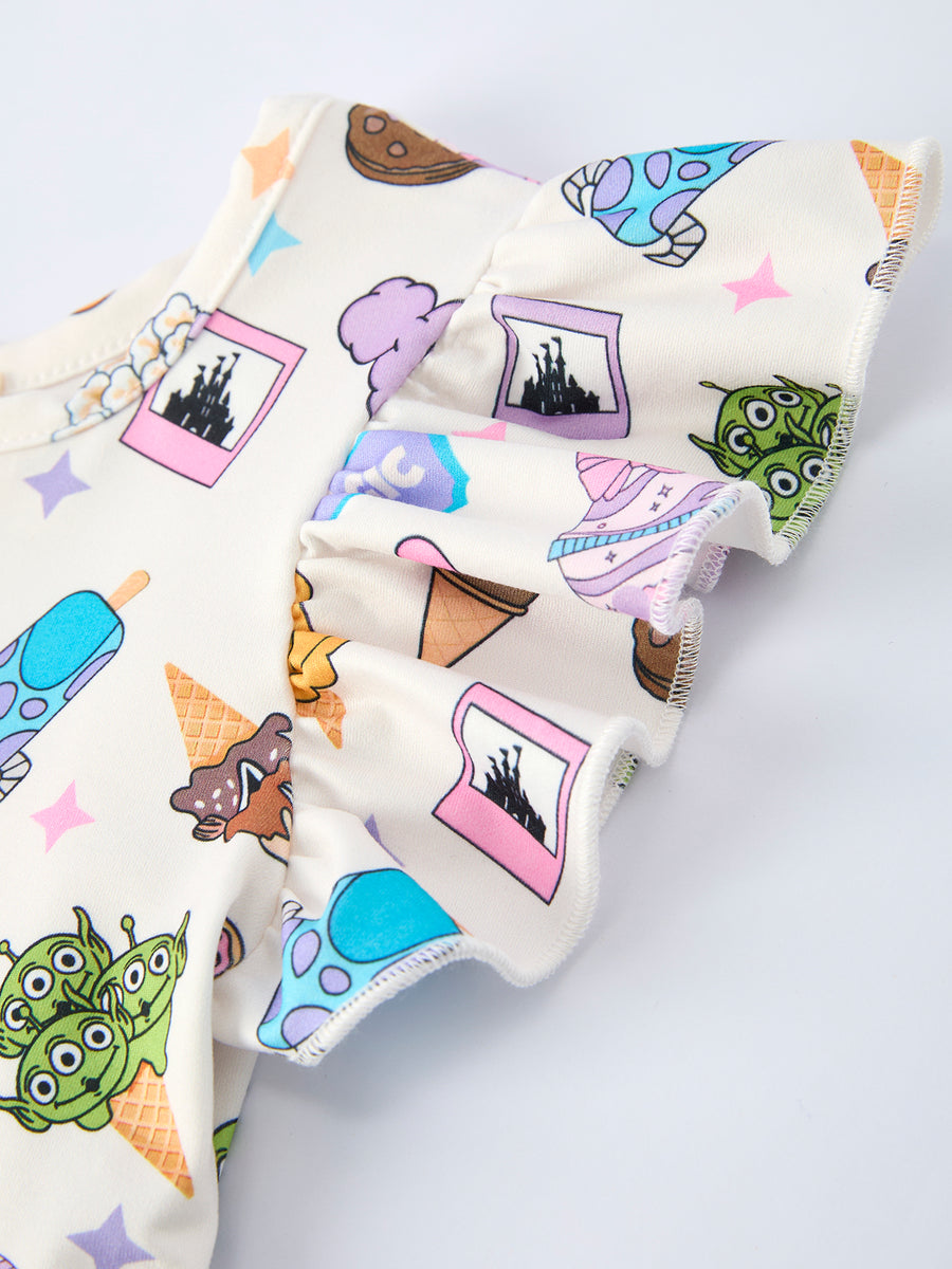 Easter Ice Cream Characters Girls Dress