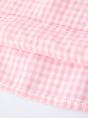 Girls Summer Crocodile Embroidered Smocked Dress