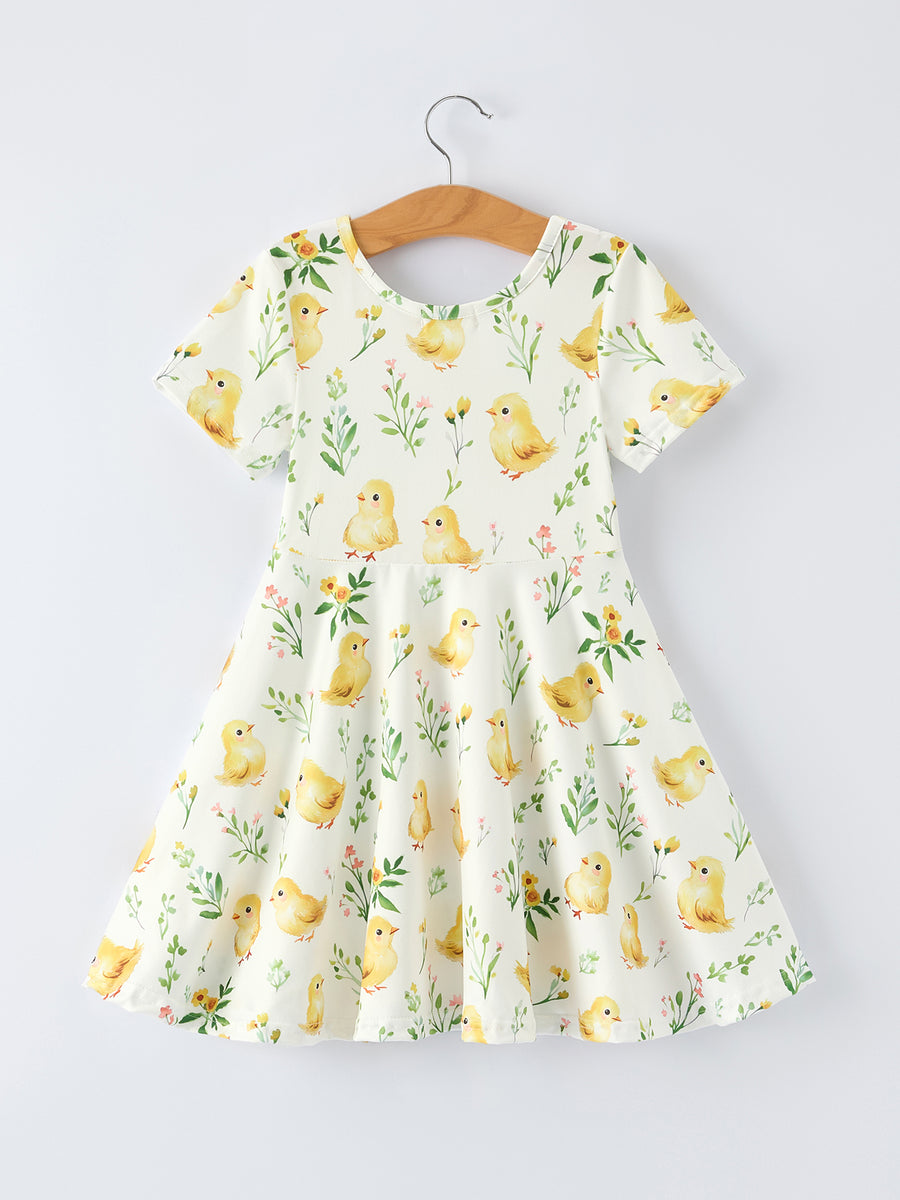 short sleeve easter dresses HWWANBEI Toddler Little Baby Girl Easter Outfit Bunny Embroidery Smocked Dress Short Sleeve Doll Collar Bow Plaid Easter Dress Cute Summer Clothes,