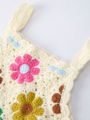 Summer Crochet Floral Girl Set