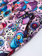 Summer Girls Print Short Sleeve Jumpsuit