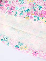 Easter Colorful Floral Bunny Bow Smocking Embroidery Girl Dress