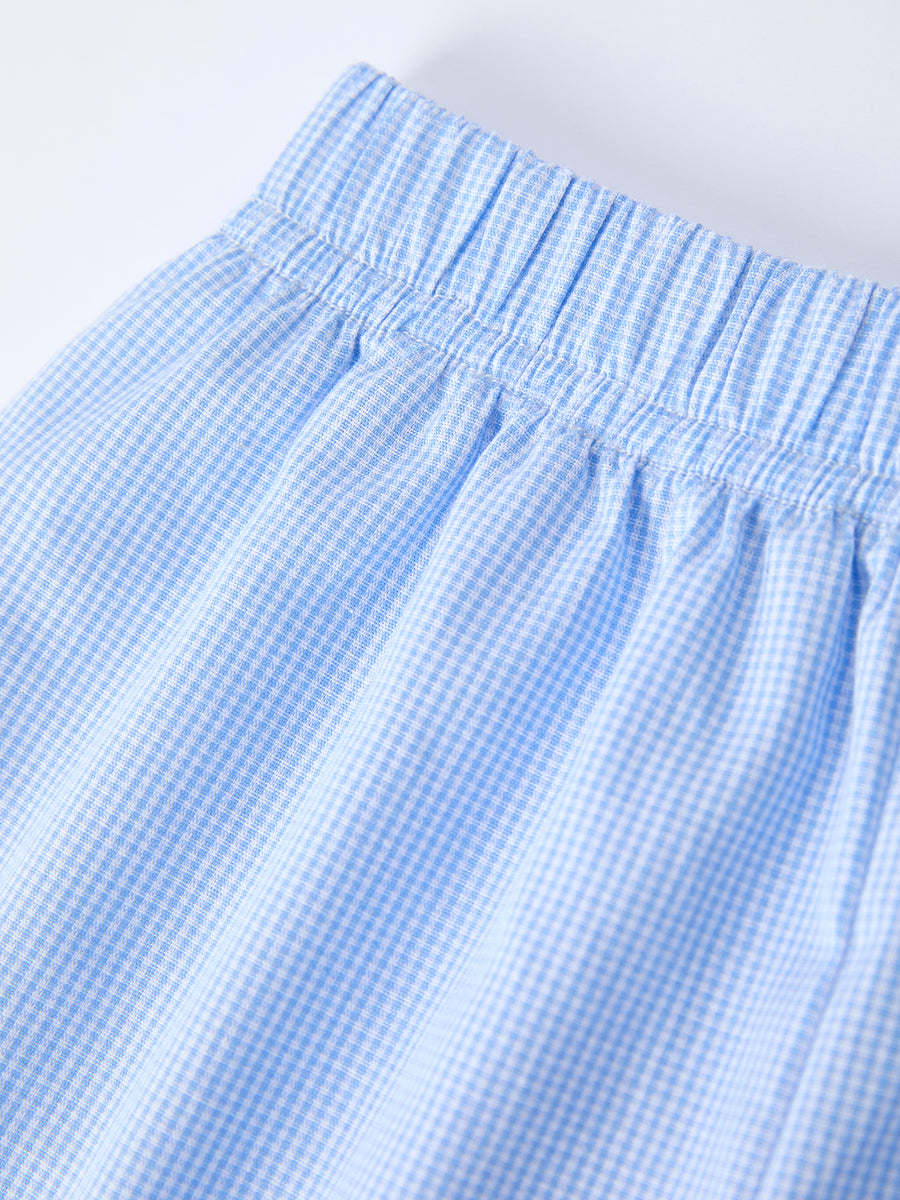 Blue Smocked Church Christ Bishop Christening Toddler Boys'Set