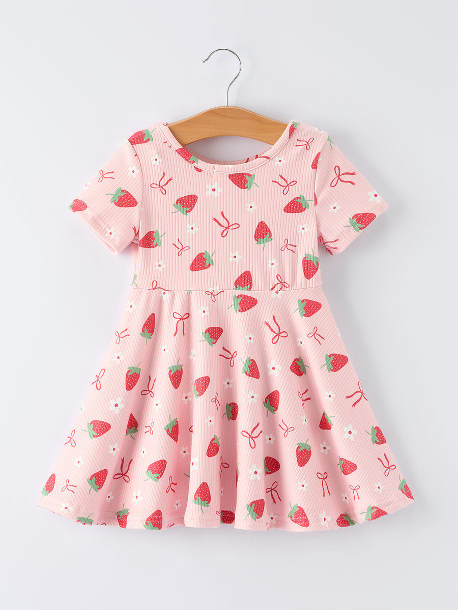 strawberry dress short Strawberry Jersey Mini Dress