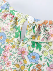 "MAMA'S GIRL" Embroidered Smocked Girls' Romper