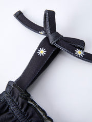 Summer Daisy  Girls Bow Ruffle Set