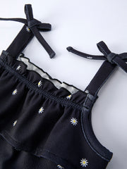 Summer Daisy Girls Bow Dress