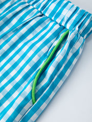 Summer Tropical Embroidered Boys Short Sleeve Top Shorts Set